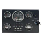 Multi-function Diesel Engine Instrument Marine Boat Gauge Panel Assembly with 5 Gauges Tachometer