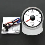 52mm White Faceplate Red Pointer Vehicle Fuel Level Gauge 7 Color - Image 6