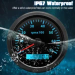 85MM Marine Tachometer Car Boat Tacho Gauge Digital Hourmeter 0-7000 RPM NEW - Image 4