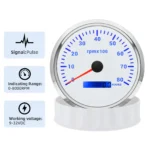 110MM Waterproof Tachometer 0-8000RPM With Hourmeter Gauge for Marine Boat Car - Image 3