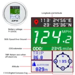 85MM Waterproof GPS Speedometer Odometer Gauge White for Boat Car Truck - Image 4