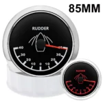 Black 85mm Rudder Angle Indicator Gauge Meter 0-190ohm with Red Backlight 9-32V for Marine Boat Vessels - Image 5