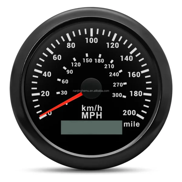 85mm GPS Speedometer 0-240KMH 0-80MPH with LCD Display Odometer for Marine Boat Yacht Vessel