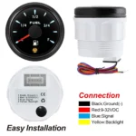 High Quality 52mm Boat Fuel Level Gauge 240-33/0-90/0-190ohm/10-180/240-30ohm 7 Colors LED - Image 4