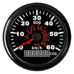 Universal 0-60km/h 0-40MPH Motorcycle White Round Odometer Speedometer Speed Meter Gauge - Image 4