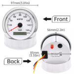 85mm Waterproof GPS Speedometer 0-160MPH Gauge 7 Colors LED for Motorcycles Boat - Image 4