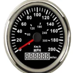 LCD Digital Display GPS Voltmeter Gauge Water Temp Temperature Gauge Universal Car 200km/h Speedometer