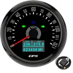 85MM Black GPS Speedometer 120MPH Gauge Waterproof for Motorcycles Boat Car ATV