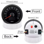 85MM Black GPS Speedometer 120MPH Gauge with Turning Light for Motorcycles Boat - Image 4
