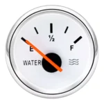 2 52mm Pointer Water Tank Level Gauge 0-190ohm 240-33ohm With Red LED for Boat Car Truck