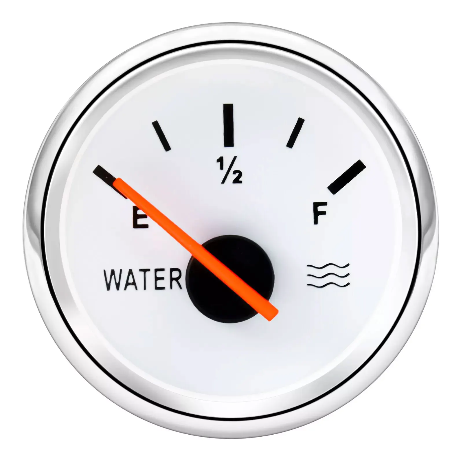 Ha1128f430b9c402b85d84ad7ea64c6b43.webp 2 52mm Pointer Water Tank Level Gauge 0-190ohm 240-33ohm With Red LED for Boat Car Truck - Image 1