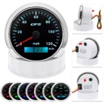 6 Gauge Set 85mm GPS Speedometer 80MPH Tacho 8000RPM Gauge Fuel Level Oil Pressure Water Temp Volt Gauge Waterproof Fit Boat - Image 6