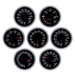 60mm 8000 RPM Oil Pressure Water Temperature Gauge Indicator 3 in 1 RED LED Tachometer