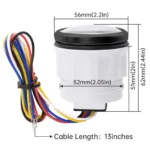 52mm Oil Pressure Gauge LED Meter 0-150Psi 0-10Bar & Sensor for Car Boat - Image 6