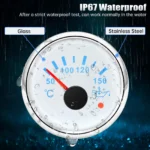 52mm Waterproof Oil Temperature Gauge With 1/8NPT Oil Temp Sensor for Boat Car - Image 4