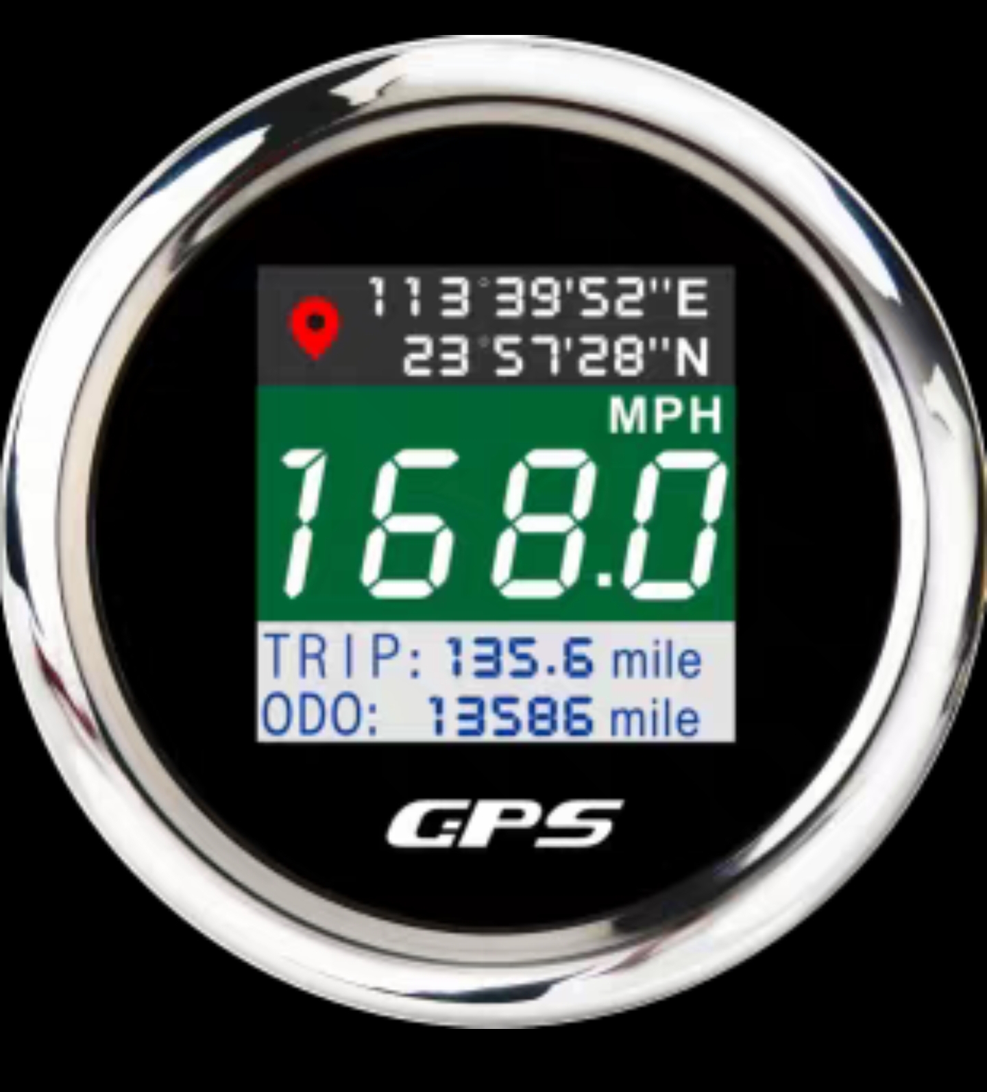 Ha2ffc690b1c74421853641f4a6c251e3y.jpg 52mm Motorcycle GPS Speedometer Digital Gauge - Image 1