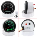 85MM Waterproof Black GPS Speedometer 30 MPH Odometer Gauge for Boat Car Marine Truck - Image 5