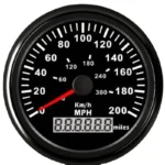LCD Digital Display GPS Voltmeter Gauge Water Temp Temperature Gauge Universal Car 200km/h Speedometer - Image 2