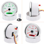 3 Gauge Set 85mm GPS Speedometer 120 MPH Tachometer 8000RPM 7 Color for Boat Car - Image 4