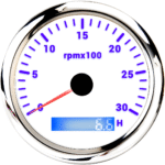 Magnet Generator Gauge diesel Engine Hour Meter Tachometer Rpm Meter - Image 4