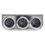 Chrome 2inch 52MM Triple Gauge Kit Volt Meter Water Temp Temperature Gauge Oil Press Pressure Gauge Car Meter - Image 3