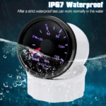 52mm Oil Pressure Gauge LED Meter 0-150Psi 0-10Bar & Sensor for Car Boat - Image 4