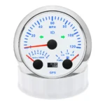 85mm 3 in 1 Gauge GPS Speedometer 120MPH With Tacho Fuel Level Gauge for Boat - Image 4