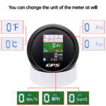 85mm 6In 1 Multi-function Gauge Car Marine GPS Speedometer Tacho Oil Temp Press - Image 3