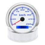 85mm 3 3/8 Inch Electrical Auto Meter Needle Black 200KM/H ODOMETER Speedometer - Image 3