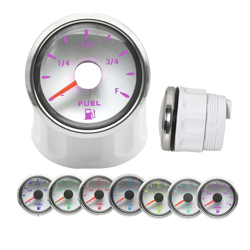 Ha5cbeecdc73648ed89077e32c62f14d8Q.webp 52mm Waterproof Universal Fuel Level Gauge 0-190ohm for Auto Bus Ship Gasoline Level Indicator - Image 1