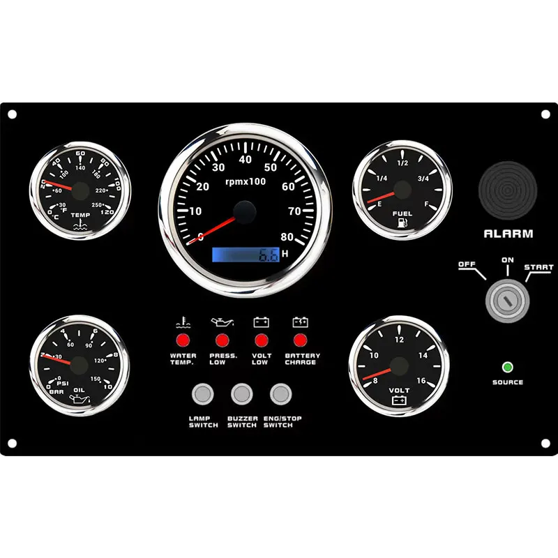 Ha63d74e7e51c4881a3f295c2cccb193cR.webp 300*190 mm Waterproof Marine Instrument Panel Boat Instrument Panel - Image 1