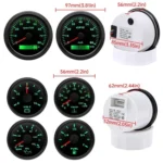 Euro Inboard 6-Gauge Boxed Set - Speedometer/Tachometer/Fuel Level/Voltmeter/Water Temp/Oil PSI - Image 3