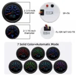 7 Gauge Set 85mm Boat GPS Speedometer 0-80MPH/0-120KM/H&Tachometer with Sensor - Image 5