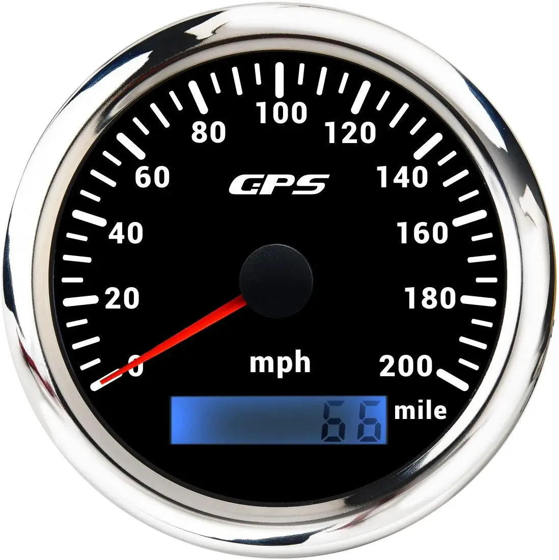 Haa471f14c2084027b66f3a2ca9a2c08dY.webp 85mm Universal Car Truck Motorcycle Auto Meter GPS Speedometer Speedo Odometer 200km/h With Backlight - Image 1