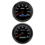 110mm Waterproof GPS Speedometer 160MPH 110mm Tachometer 8000RPM Gauge for Boat