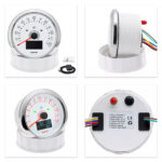 85MM White GPS Speedometer Gauge 0-160MPH With Turning Light for Boat Car Truck - Image 5
