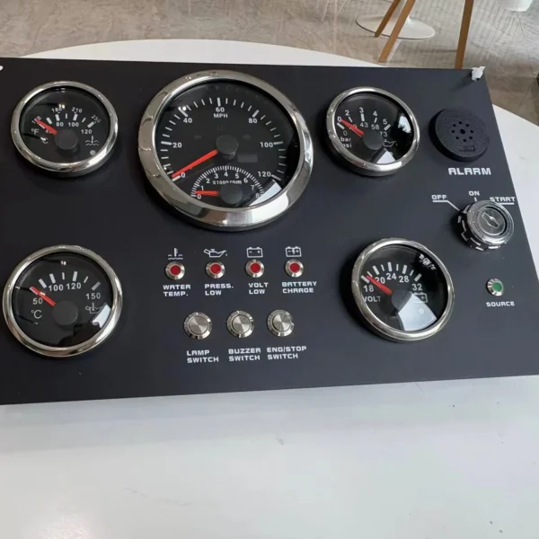 Universal 5-Gauge Black Marine Instrument Panel for Auto Meter GPS Speedometer Diesel Engine for Boat and Car New Release