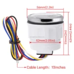 52mm Boat Car Auto Water Tank Level Gauge Meter With Backlight 9-32V - Image 6
