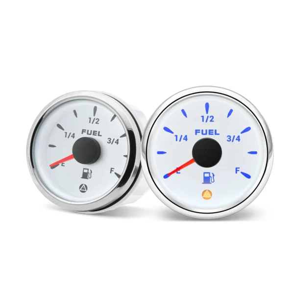 52mm Boat Fuel Level Gauge 240-33ohms 0-90ohms 0-190ohmohms 10-180ohms 240-30ohm 7 Colors LED