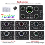 5 Gauge Set with Instrument Gauge Panel 0-7000RPM Tachometer for Marine Boat Yacht - Image 4