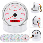 3 Gauge Set 85mm GPS Speedometer 0-60MPH Tachometer Fuel/Temp/Oil Pressure/Volt - Image 3