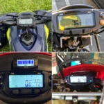 Motorcycle Digital Tachometer Odometer and Speedometer Mph Meter Gauge - Image 4