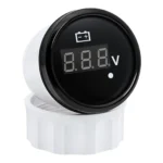 DC Volt Meter 12V 24V Waterproof Boat Marine Motorcycle UTV Car Low Voltage Round Voltmeter LED Digital Display - Image 5