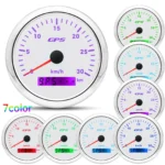 85MM White GPS Speedometer Gauge 0-30KM/H Waterproof for Marine Boat Car ATV