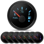 2'' 52mm Universal Fuel Level Gauge 240-33ohms 7Colors for Car Boat Marine Yacht