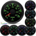 6 Gauge Set 110MM GPS Speedometer 80MPH Tacho 8000RPM & 52MM Fuel/Temp/Oil/Volt - Image 6