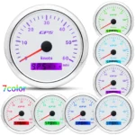 85mm Waterproof GPS Speedometer Odometer Gauge 0-60knots for Boat Car Truck ATV