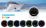 High Quality Auto Parts Diesel Tachometer 85mm Analog 4000 RPM Marine Tachometer Gauge - Image 3