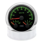 85mm 3In 1 Multifunction Boat Tachometer 0-8000RPM Water Temp Gauge F Voltage - Image 3