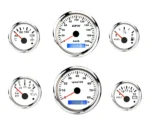 Free Combination Water Temp Fuel Level Oil Pressure Voltage Gauge Tachometer GPS Speedometer Gauge - Image 6